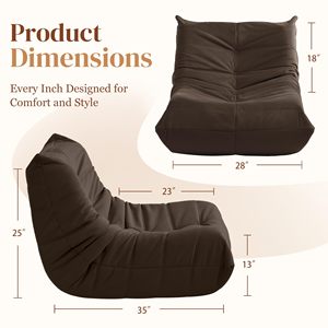 Sofá de esquina con bolsa de ante marrón comprimido, sofá de esponja de alta densidad en una caja, sofá de compresión al vacío para sala de estar - Product Image 3