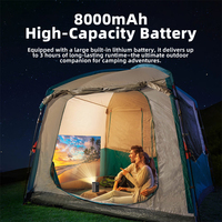 Mini projecteur C2000, projection haute définition, double haut-parleurs, batterie intégrée 3D