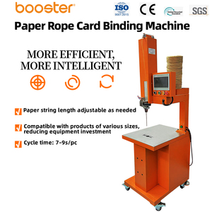 Máquina Flejadora Neumática Semiautomática de Cuerda de Papel con PLC y Pantalla Táctil, Equipo de Embalaje para Cartón y Madera, en Stock - Product Image 1
