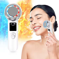 Masseur facial portatif pour la beauté de la peau, offre un massage apaisant de la peau, favorise l'absorption des produits, lisse les rides et illumine le teint