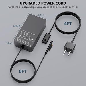 <span class=keywords><strong>Chargeur</strong></span> pour ordinateur portable <span class=keywords><strong>Surface</strong></span> <span class=keywords><strong>Book</strong></span> <span class=keywords><strong>3</strong></span> 127W compatible avec Microsoft <span class=keywords><strong>Book</strong></span> 1,2, Laptop Studio 1, Windows Laptop Pro 102W - Product Image 4