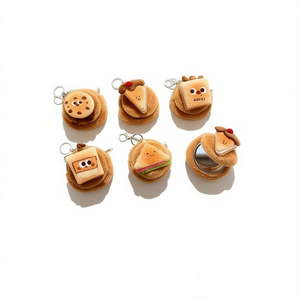 Portamonete con Specchio Serie Afternoon Tea 9Cm con Portachiavi - Product Image 2