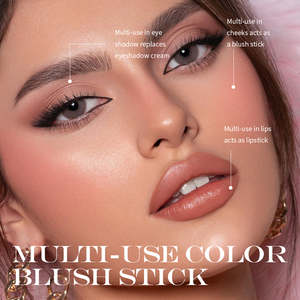 Cosmétiques Contour et <span class=keywords><strong>Blush</strong></span> en Stick, Enlumineur, Teinte Personnalisée pour les Lèvres et les Joues, Rebranding, Vegan, Maquillage Crème <span class=keywords><strong>Blush</strong></span>, Maquillage du Visage - Product Image 3