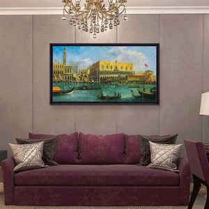 Dipinto a Olio Astratto del Paesaggio Cittadino di <span class=keywords><strong>Venezia</strong></span>, Scena Veneziana Fatta a Mano su Tela di Lino - Product Image 3