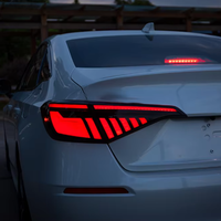 Feux arrière à LED pour Honda Civic 11e génération, feux arrière dynamiques DRL, feux de freinage, feux de recul, clignotants, ensemble de feux arrière à LED