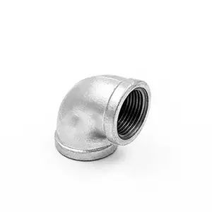 Dip Hot Galvanized Pipe Fittings Malleable Cast Iron Elbow Gi Pipe Fittings Elbow 90 Degree Band Equal Elbow