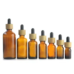 Botol Kaca Penetes Minyak Botol Serum Wajah Amber 5Ml-100Ml