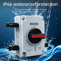 Interruptor de Aislamiento Fotovoltaico CNAOM LONQ-40 de Alta Calidad, Clasificación de Impermeabilidad IP66, 1500VDC/32A, Carcasa Ignífuga