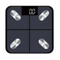 Balance numérique intelligente 26 cm haute précision, application Bluetooth sans fil, balance électronique de salle de bain, 180 kg