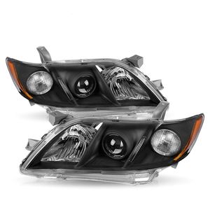 Phare avant LED halogène pour Toyota Camry 2007-2009, boîtier noir avec réflecteur ambre, puissance 70W, accessoire d'éclairage <span class=keywords><strong>automobile</strong></span> - Product Image 4