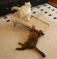 Grattoir pour chat en sisal en forme de L jouet pour animaux de compagnie durable à base de bois protecteur de mur et de meubles jouet pour chat arbres à chat et grattoir pour intérieur