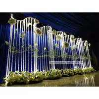 LED חתונה אקריליק רקע LK20190911-55 עקומת משטח אלגנטי למסיבה אירוע קישוט