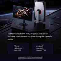 Nouveau moniteur REDMI G Pro 27Q 180Hz, taux de rafraîchissement élevé, 2000 nits, moniteur de jeu OLED 27 pouces P27QDA-RGP CN