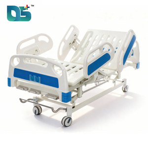 3-Funktionen 3-Kurbel-Handbetriebenes Verstellbares Medizinisches Patienten-Krankenhausbett mit Toilettenöffnung Matratze Rollen Esstisch - Product Image 5