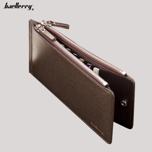 Portefeuille long pour homme Baellerry en cuir PU, multi-emplacements pour cartes, fermeture éclair, usage quotidien - Product Image 4