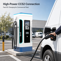 Nouvelle station de recharge commerciale NECS DC 120 kW à double borne, point de recharge urbain CCS2 RFID
