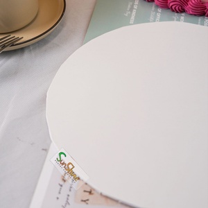 Round Cake Board with Square Pattern Baking Paper Cake <b>Drum</b> <b>for</b> Food <b>for</b> Cake Decorating Cupcake Dessert Tray - Product Image 6