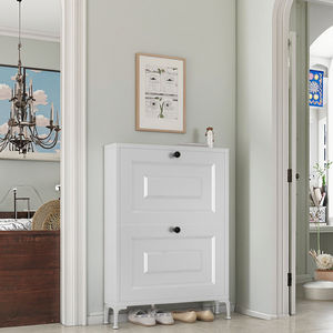 Étagère à chaussures murale, armoire à chaussures, Schuhschrank, Scarpiera, armoire en acier métallique, meubles modernes pour la maison, meubles de salon - Product Image 4