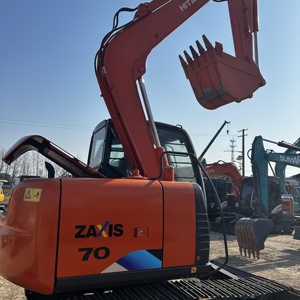 Japan Original Used Hitachi ZX70 Mini Hydraulic <b>Excavator</b> 7 Tons Engine & Pump Core Components - Product Image 1