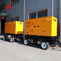 Generador de energía de 80kW para remolque móvil, con enchufe de aviación alimentado por motor DCEC, 6BT5.9-G2
