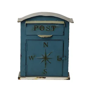 Старинный Стиль Ностальгический очаровательный домашний декор металлический почтовый ящик для сада наружного ремесла настенное крепление винтажные почтовые ящики