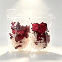 Sel de Bain Cristallin de l'Himalaya Riche en Minéraux Apaisant pour le Corps Sulfate de Magnésium Rose Jasmin Camomille Lavande Bain Relaxant Epsom