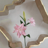 Bouquet de fleurs artificielles en soie, effet naturel, fait main, vente en gros, décoration murale pour mariage et Saint-Valentin, en vrac