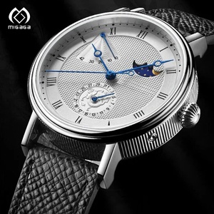 Montre automatique mécanique pour homme Ome Men's Moon Phase, chronographe étanche avec phases solaires et lunaires - Product Image 1