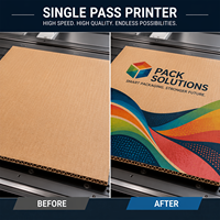 Printer Inkjet Digital Otomatis SCX Single Pass Baru untuk Tas Kertas, Karton Kertas Kraft & Kertas Penyerap - Kecepatan Tinggi Multiwarna