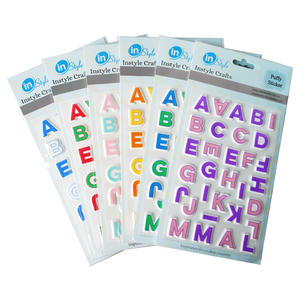 Foam EVA Sticker alfabeto Puffy Adesivos Imprimir Puffy Eva Factory Supply 3D para crianças Presentes personalizados OEM Adesivos - Product Image 2