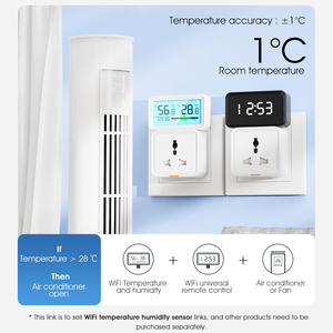 Termohigrómetro Inteligente Tuya, Actualización de Datos de Humedad en Tiempo Real, Calibración Manual, Monitoreo Remoto por Aplicación, Exportación de Historial, <span class=keywords><strong>Correo</strong></span> Electrónico, Blanco - Product Image 5