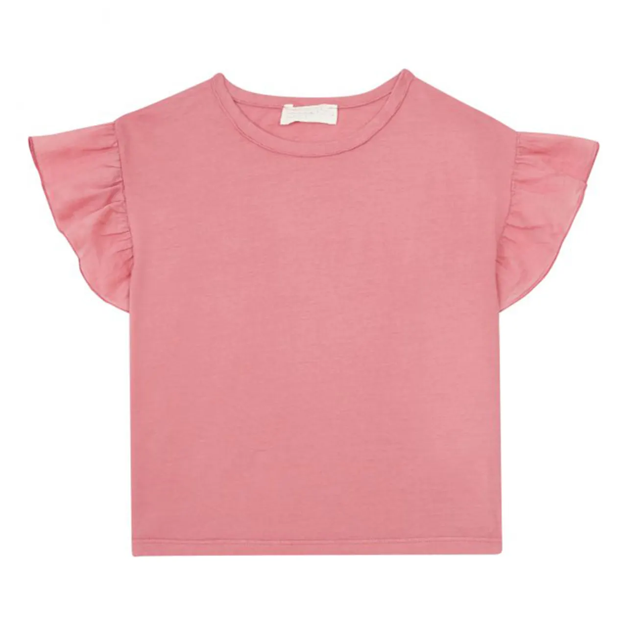 새로운 디자인 유아 아기 소녀 일반 푹신한 러플 소매 상의 티셔츠 의상 아이 티셔츠