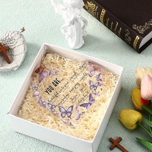 Décoration de bureau pour femmes chrétiennes inspirantes, verset biblique, prière, cœur en acrylique, inscription religieuse, cadeau d'anniversaire pour maman, sœur - Product Image 5