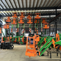 Plateforme de travail aérienne articulée autopropulsée électrique hydraulique Rong Yu JT-GZ0406 avec rotation à 360 degrés pour la construction