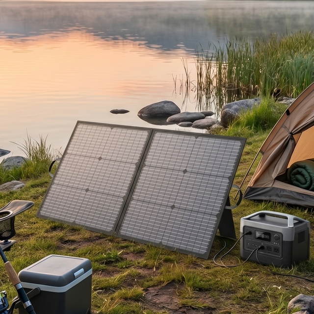 Factory Best-seller 110W IP67 Waterproof Foldable Solar Panel; 23.5% Efficiency Outdoor Solar Charger for Camping RVs Stock