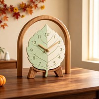 Moule en silicone INTODIY pour horloge à feuilles de bois, moule créatif pour horloge numérique à suspendre, moule pour pendentif d'horloge
