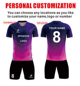 2024 dapat disesuaikan seragam sepakbola Pria Wanita pakaian sepak bola baru dengan nomor Logo disesuaikan untuk latihan - Product Image 3