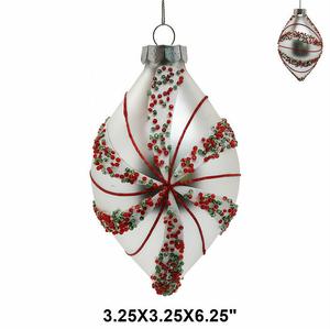 Figuritas de vidrio soplado a mano hechas a medida, adornos de Navidad, <span class=keywords><strong>Bola</strong></span> de Navidad pintada a mano personalizada, adorno, decoración de árbol - Product Image 3