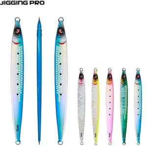 Jigging Pro Sardine Slider Jigging Lure 60G 80G 100G Timbal Air Asin Memancing Umpan Pesca Jig untuk Jatuh Memancing