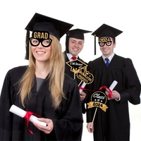Accessoires pour photomaton de remise de diplôme Hstyle - Décorations de remise de diplôme 2024 pour fournitures de fête de remise de diplôme 202 pour plus de plaisir 20 pièces PFB516