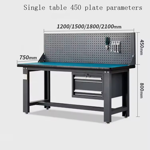 2026 Workshop Staff Workstation With <b>Tool</b> Pegboard Garage Storage Industrial Work <b>Bench</b> With Drawers - Product Image 3
