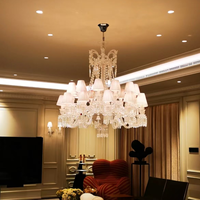 Maria Theresas lustre de plafond en cristal de luxe pour hôtel restaurant salle de mariage lustre