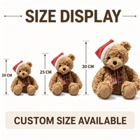 Boneka Beruang Plush Kustom Langsung dari Pabrik, Berdasarkan Desain OEM ODM, Boneka Karakter Isi Dakron untuk Merek IP Asli
