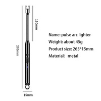 Briquet en Gros Pas Cher de Cuisine Électronique Rechargeable Type-C pour Bougie, Briquets Personnalisés Avec Logo