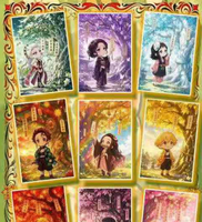 Nouvelles cartes de jeu de société Demon Slayer, cartes à collectionner format A6, personnages d'anime, jeu de cartes DS, cadeau pour enfants