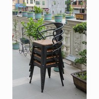 Meubles de balcon extérieur, meubles de loisirs imperméables et anti-corrosion, meubles de terrasse pour café et salon de thé