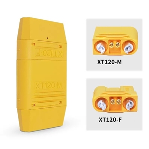 Connecteur mâle et femelle Amass XT120 Series 4 broches (2 alimentation + 2 signal) 60A pour système d'alimentation et gestion de batterie de drone pulvérisateur - Product Image 3