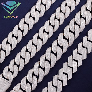 สร้อยคอ VVS มอยส์ซาไนต์แบบฝังเพชรเต็มเส้น เงินแท้ 925 ชุบทอง ทรงคิวบา ฮิปฮอป ทรงกลมเจียระไนแบบบริลเลียนท์ ได้รับการรับรองจาก GRA เหมาะสำหรับเป็นของขวัญ - Product Image 5