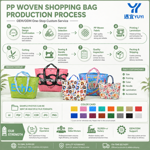 Bolsa de Compras de Polipropileno Tejido Resistente, Bolsa de Transporte Reforzada Brillante, Bolsa Premium Duradera para Exposiciones, Souvenirs y Minoristas - Product Image 5