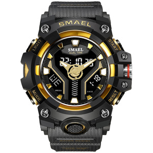 SMAEL 8075 <strong>Watch</strong> <strong>Outdoor</strong> Sports Men's Large Dial Complete Calendar Repeater Auto Date Chronograph Alarm Electronic <strong>Watch</strong> <strong>for</strong> Men - Product Image 3